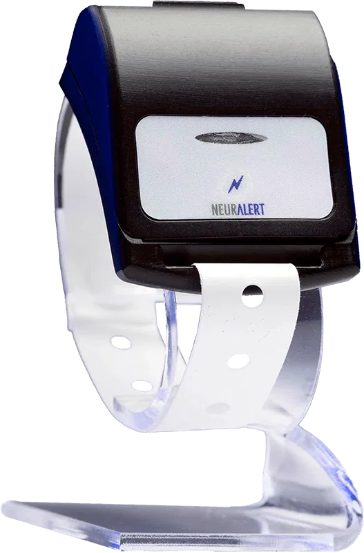 Neuralert device on stand